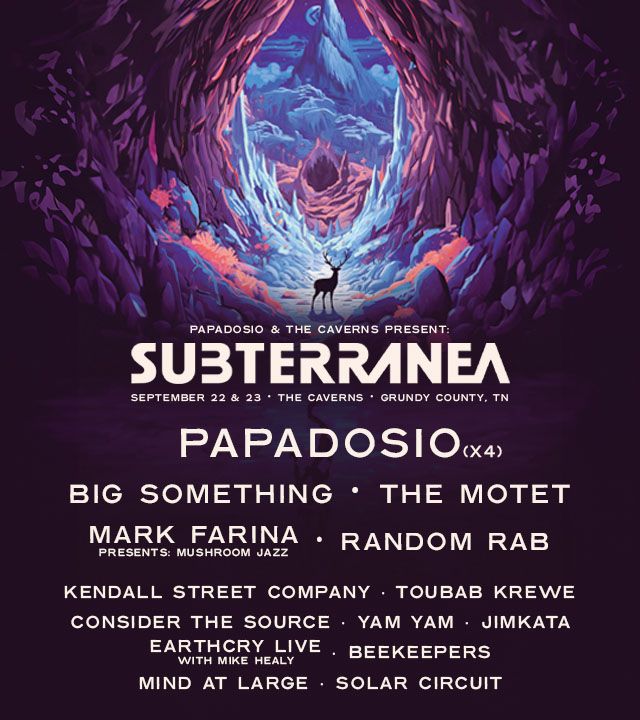 Subterranea Festival featuring Papadosio, Sept 22 & 23 The Caverns